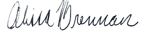 Signature of Alissa Brennan